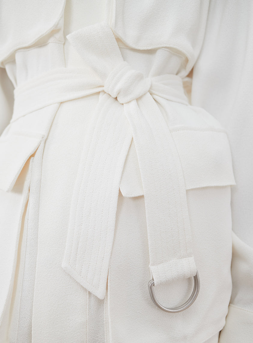 Crepe Safari Jacket